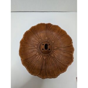 Vintage Multi Products Inc Brown Floral Sunflower Composite Bowl 8 Inch USA Made